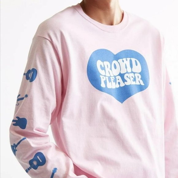 RAE SREMMURD Men's "Crowd Pleaser" Long Sleeve Double Sided Medium Pink - Picture 2 of 8